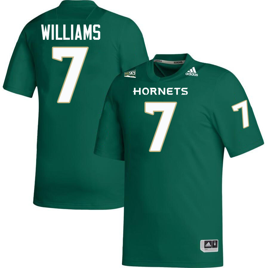 Cardell Williams SAC State Jersey,Sacramento State Hornets #7 Cardell Williams Jersey-Green